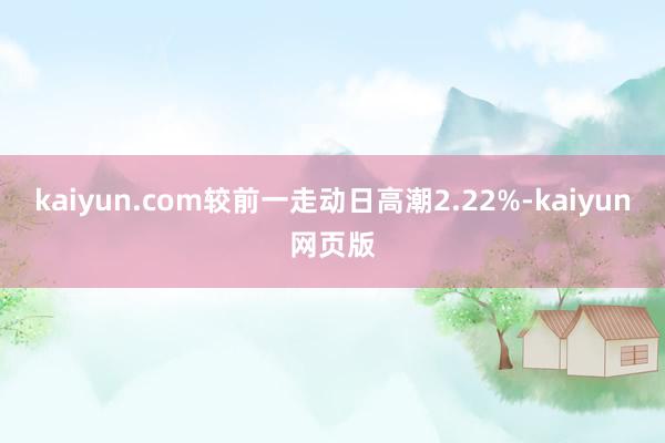 kaiyun.com较前一走动日高潮2.22%-kaiyun网页版
